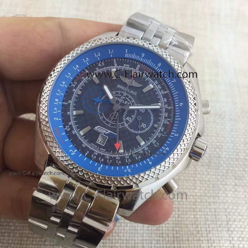 Breitling Bentley GT3 Limited Edition Watch Silver Case Red Inne